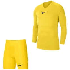 Nike Dri-Fit Park Trainingsset Lange Mouwen Geel Zwart