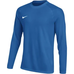 Nike Dri-FIT Park VIII Voetbalshirt Lange Mouwen Kids Blauw Wit