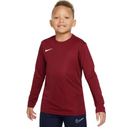 Nike Dri-FIT Park VII Voetbalshirt Lange Mouwen Kids Bordeauxrood