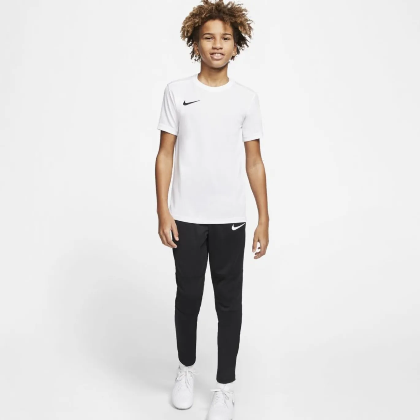 Nike Dri-FIT Park VII Voetbalshirt Kids Wit Zwart