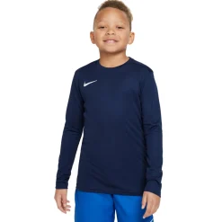 Nike Dri-FIT Park VII Voetbalshirt Lange Mouwen Kids Donkerblauw