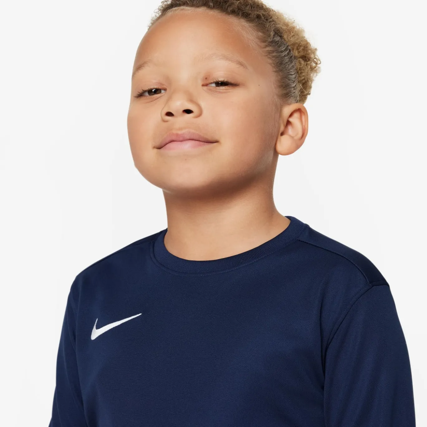 Nike Dri-FIT Park VII Voetbalshirt Lange Mouwen Kids Donkerblauw