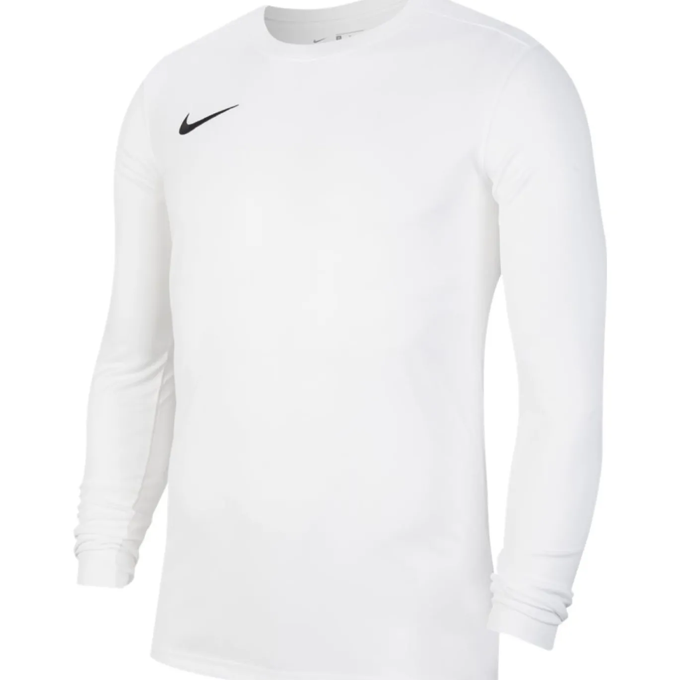 Nike Dri-FIT Park VII Voetbalshirt Lange Mouwen Kids Wit Zwart