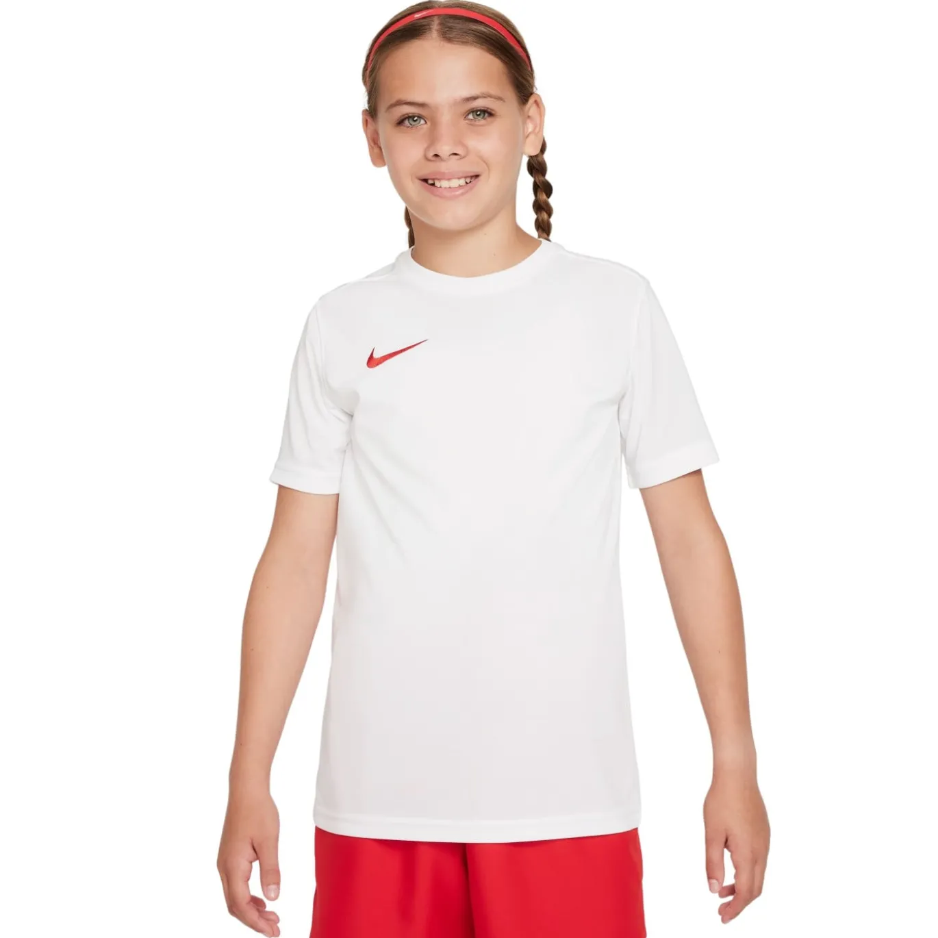 Nike Dri-FIT Park VII Voetbalshirt Kids Wit Rood