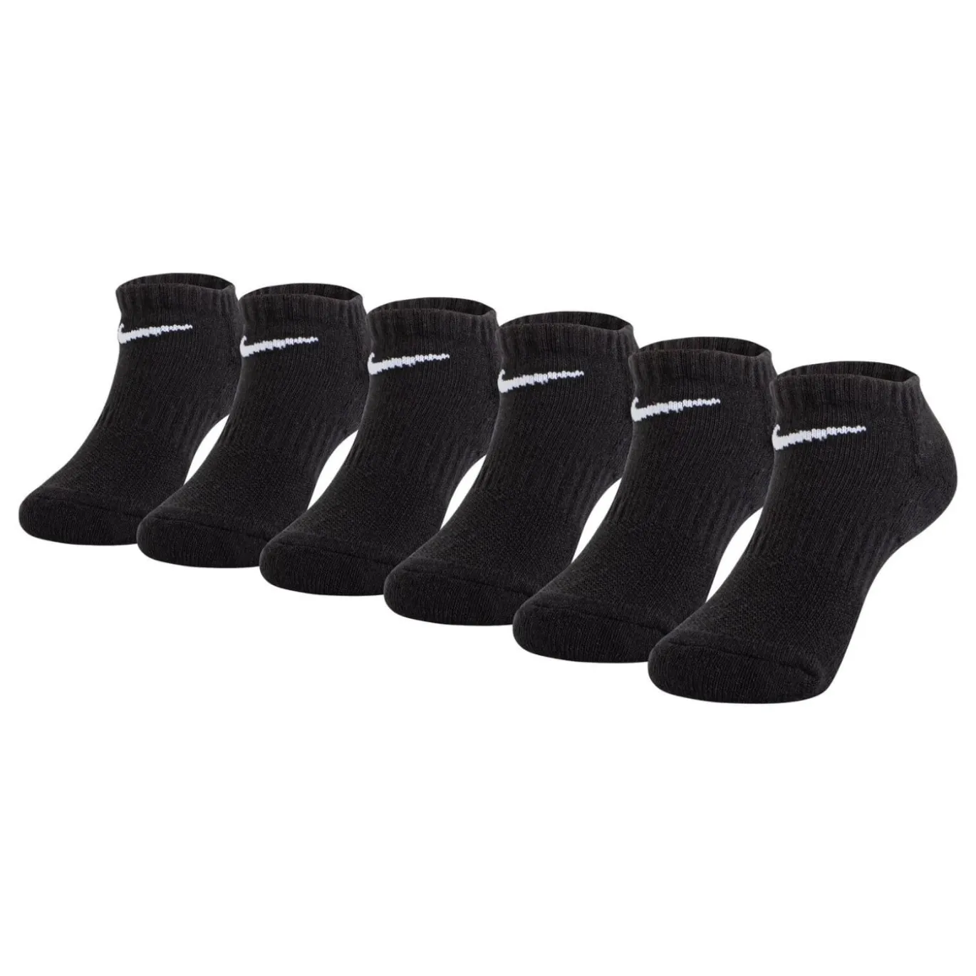 Nike Dri-FIT Performance Basics Enkelsokken 6-Pack Kleuters Zwart Wit