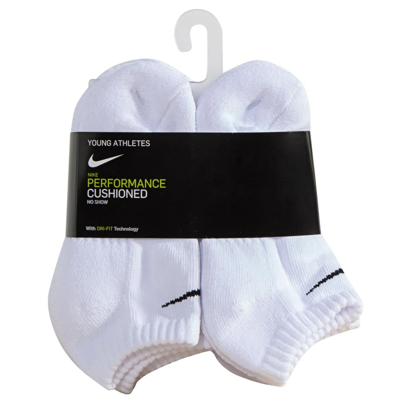 Nike Dri-FIT Performance Basics Enkelsokken 6-Pack Kleuters Wit Zwart