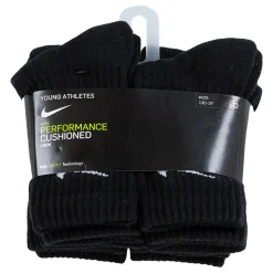 Nike Dri-FIT Performance Basics Crew Sokken 6-Pack Kleuters Zwart Wit