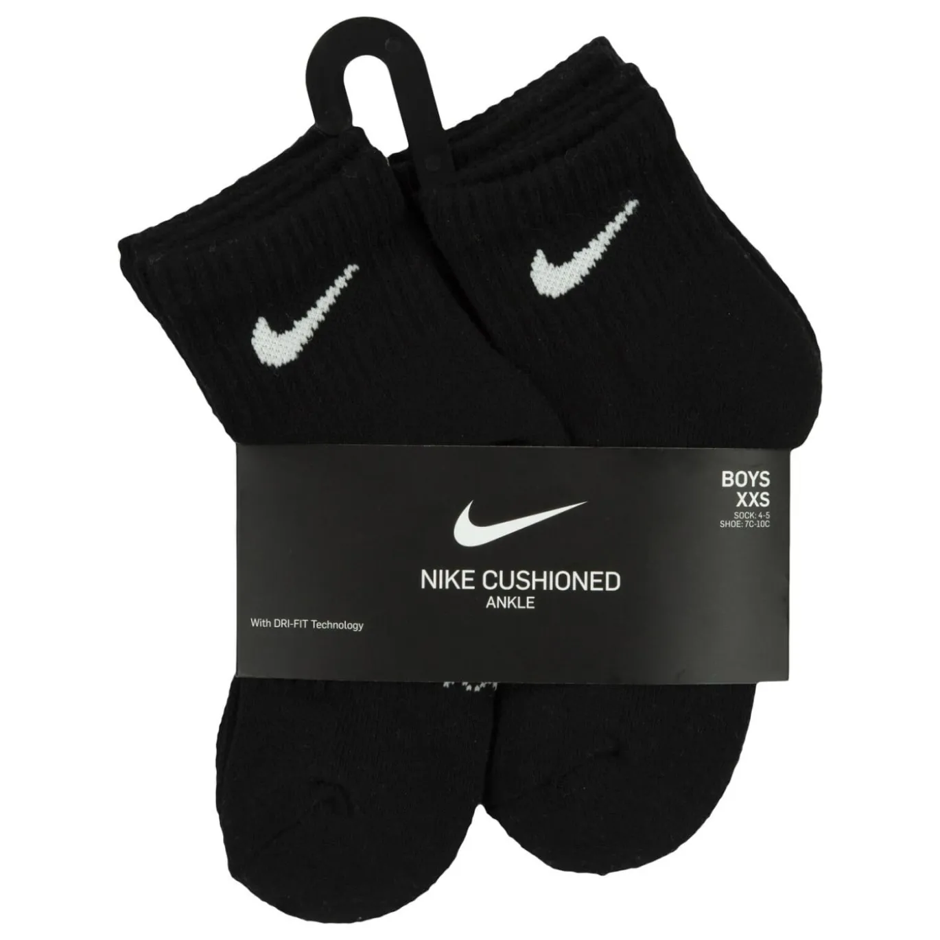 Nike Dri-FIT Performance Basics Enkelsokken 6-Pack Kleuters Zwart Wit