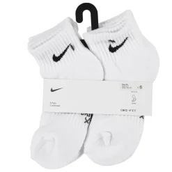 Nike Dri-FIT Performance Basics Enkelsokken 6-Pack Kleuters Wit Zwart