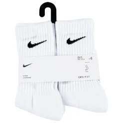 Nike Dri-Fit Performance Basics Crew Sokken 6-Pack Kleuters Wit Zwart