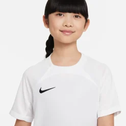 Nike Dri-FIT Strike III Trainingsshirt Kids Wit Zwart