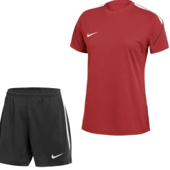 Nike Dri-FIT Strike 26 Trainingsset Dames Rood Zwart