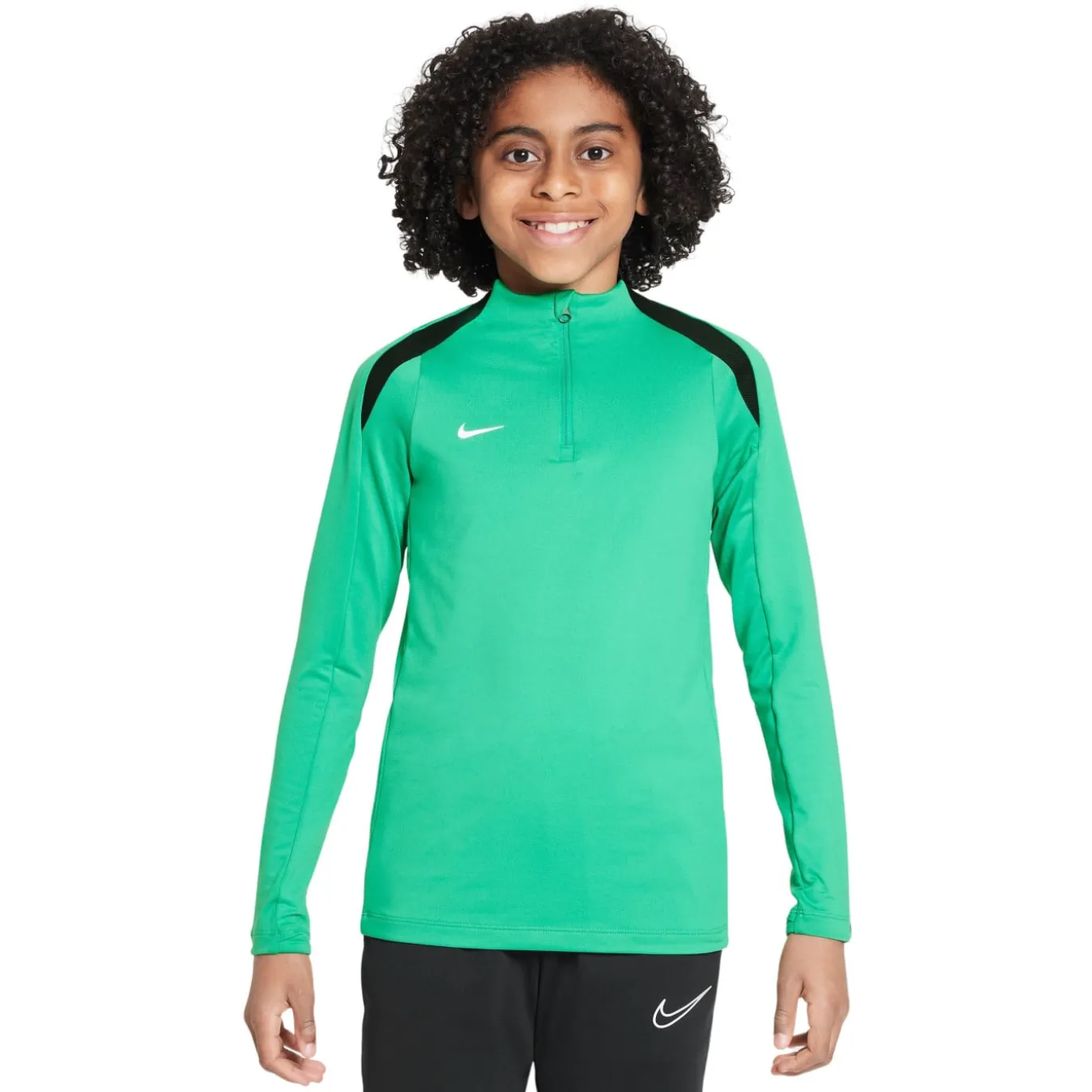 Nike Dri-FIT Strike Trainingstrui 1/4-Zip Kids Groen Zwart Wit