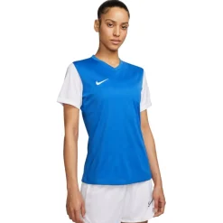 Nike Dri-FIT Tiempo Premier II Voetbalshirt Dames Blauw Wit
