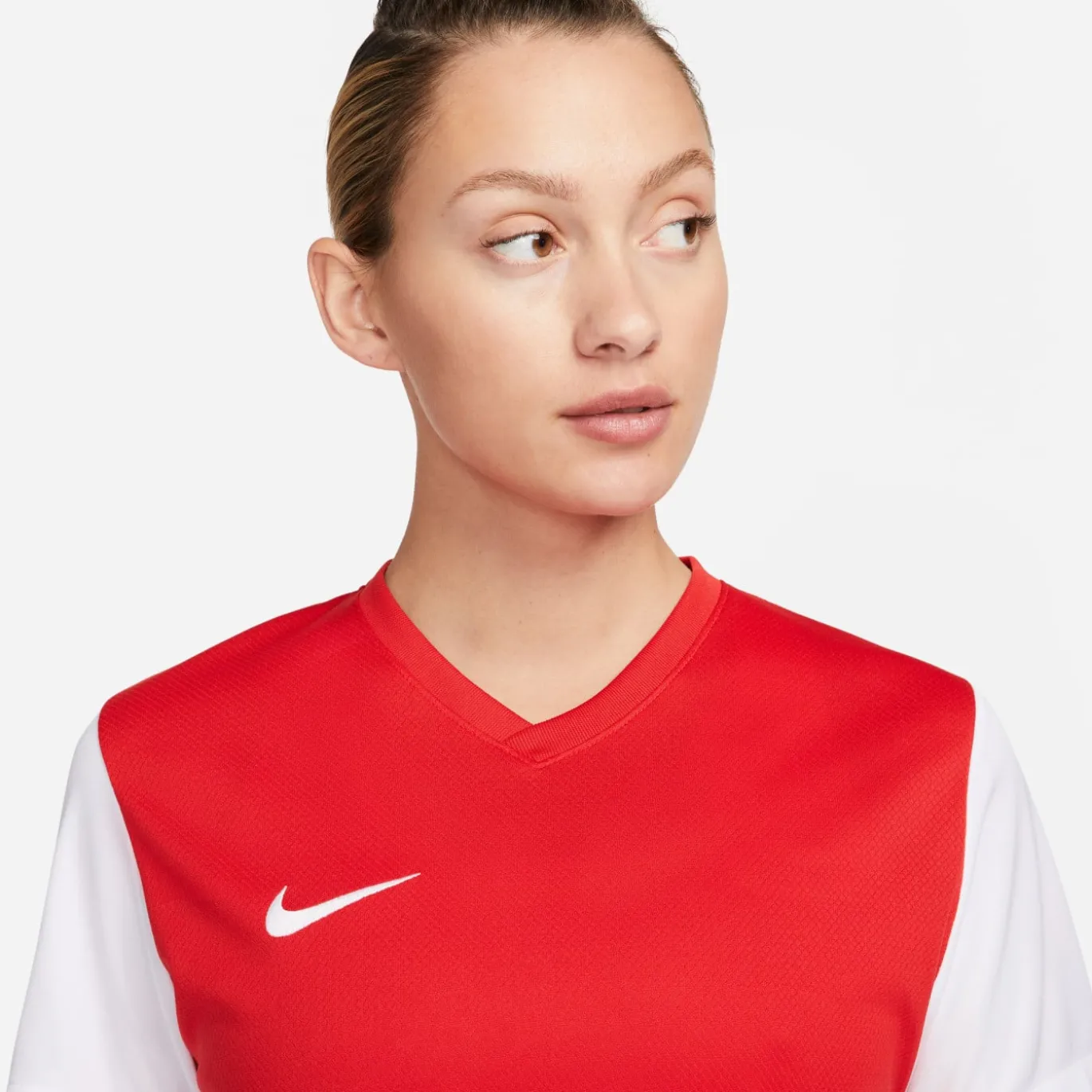 Nike Dri-FIT Tiempo Premier II Voetbalshirt Dames Rood Wit