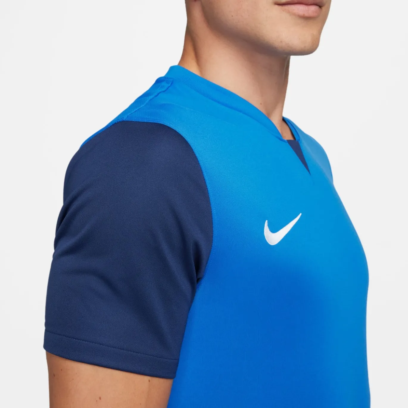 Nike Dri-FIT Trophy V Trainingsshirt Blauw Donkerblauw Wit