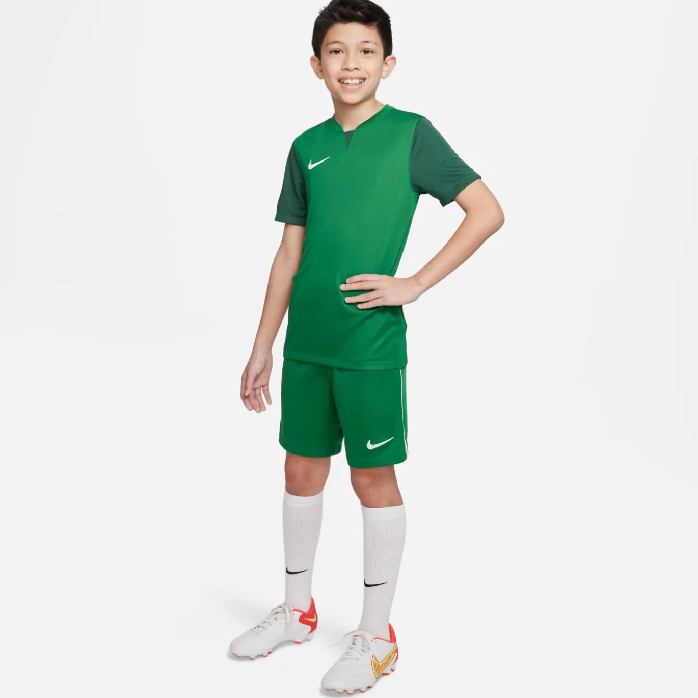 Nike Dri-FIT Trophy V Trainingsshirt Kids Groen Wit