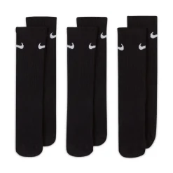 Nike Everyday Crew Sokken 3-Pack Kids Zwart Wit