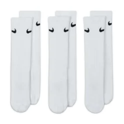 Nike Everyday Crew Sokken 3-Pack Kids Wit Zwart