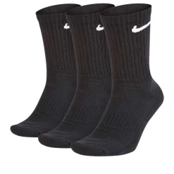 Nike Everyday Cushioned Crew Sportsokken 3-Pack Zwart Wit