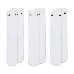 Nike Everyday Cushioned Crew Sportsokken 3-Pack Wit Zwart