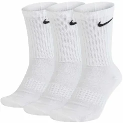 Nike Everyday Cushioned Crew Sportsokken 3-Pack Wit Zwart