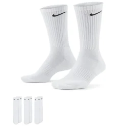 Nike Everyday Cushioned Crew Sportsokken 3-Pack Wit Zwart