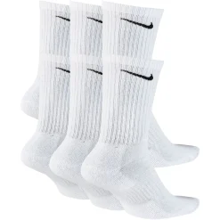 Nike Everyday Cushioned Crew Sportsokken 6-Pack Wit Zwart