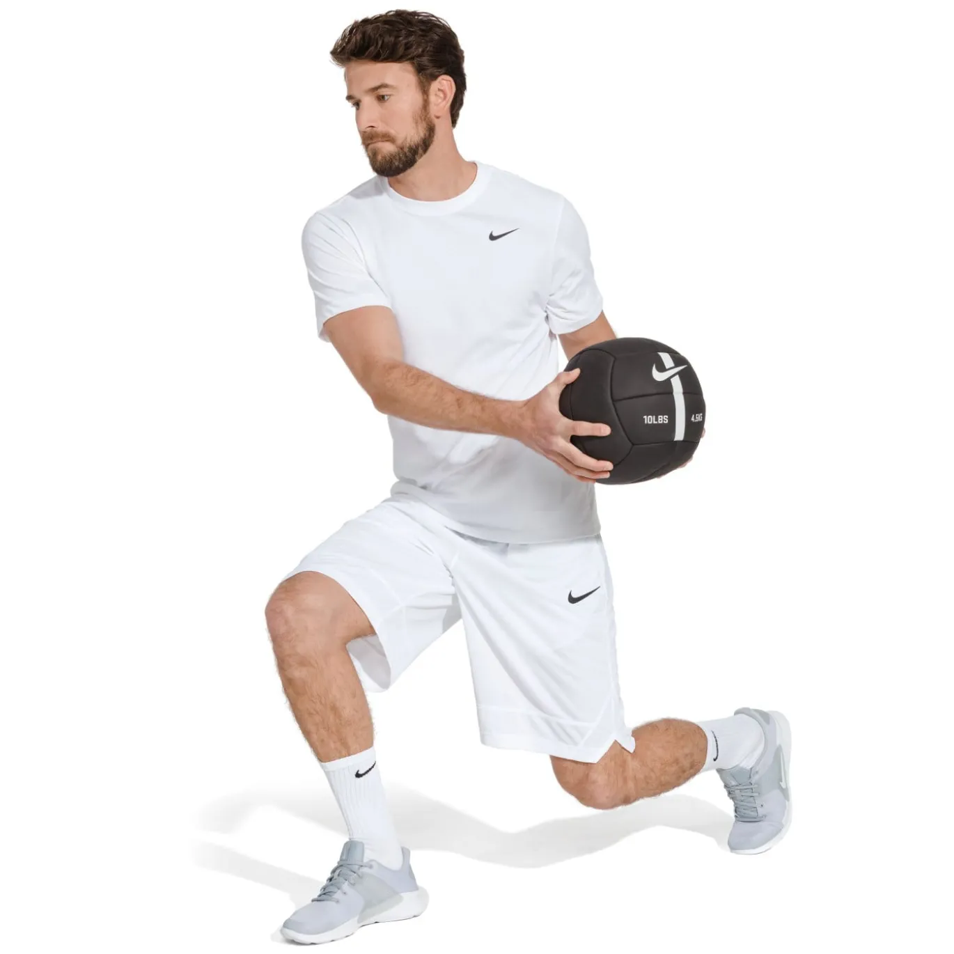 Nike Everyday Cushioned Crew Sportsokken 6-Pack Wit Zwart