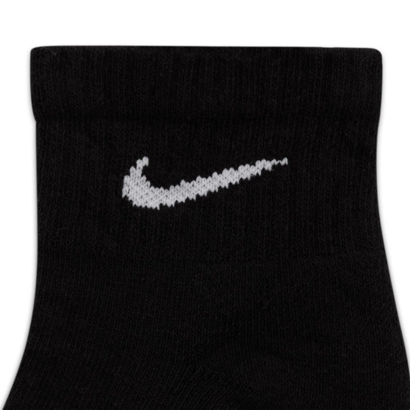 Nike Everyday Cushioned Enkelsokken 6-Pack Zwart Wit