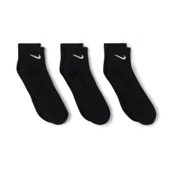 Nike Everyday Cushioned Enkelsokken 3-Pack Zwart Wit