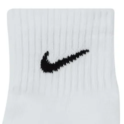 Nike Everyday Cushioned Enkelsokken 3-Pack Wit Zwart