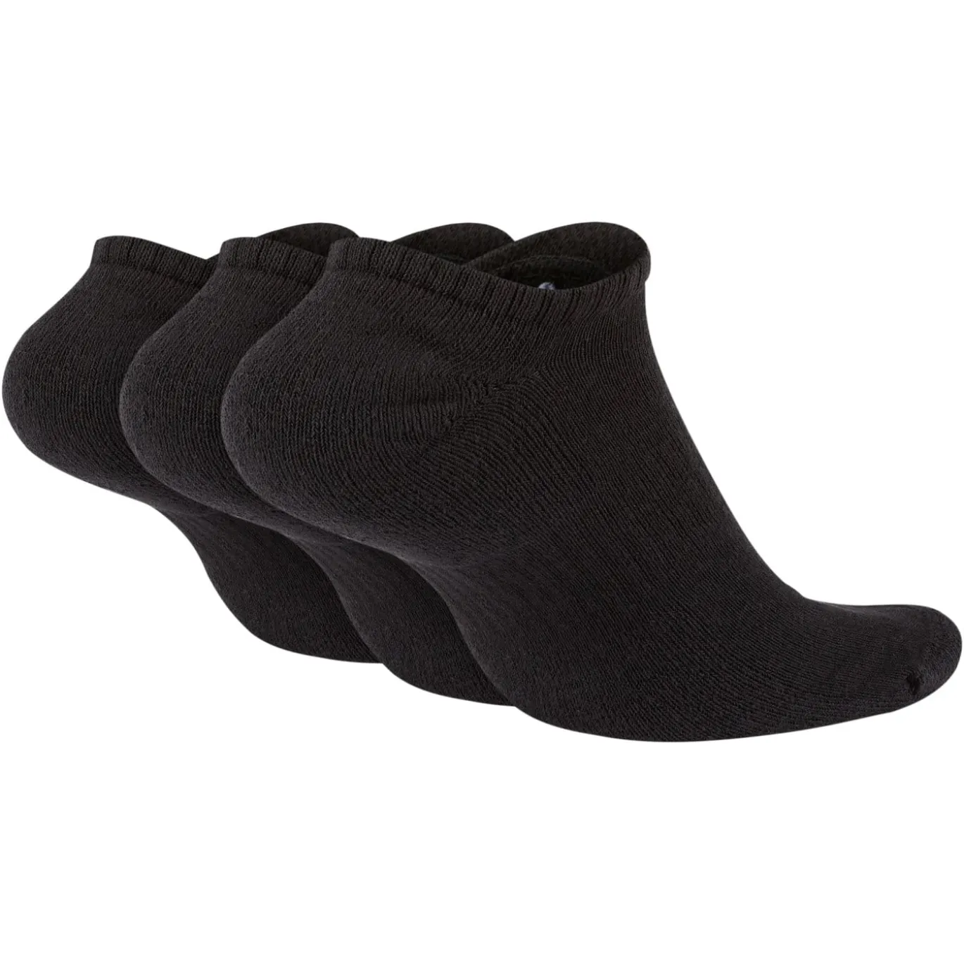 Nike Everyday Cushioned No-Show Sokken 3-Pack Zwart Wit