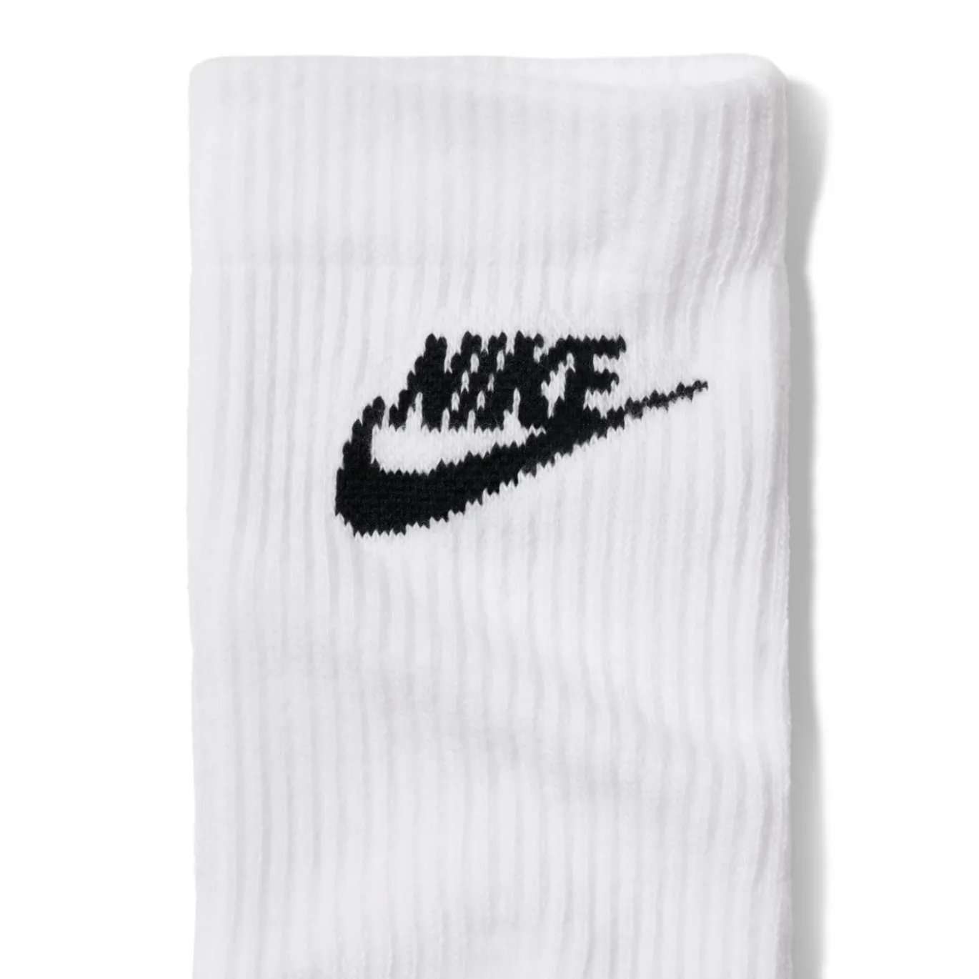Nike Everyday Elevated Crew Sokken 3-Pack Wit Zwart