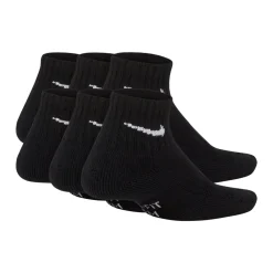 Nike Everyday Enkelsokken 6-Pack Kids Zwart Wit