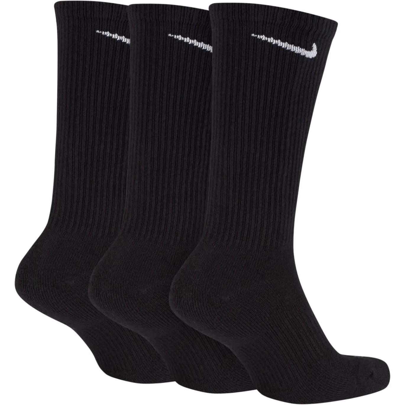 Nike Everyday Plus Cushioned Crew Sportsokken 3-Pack Zwart Wit