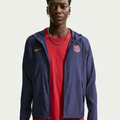 Nike FC Barcelona City Side Trainingspak 2026-2027 Donkerblauw Goudgeel Roze