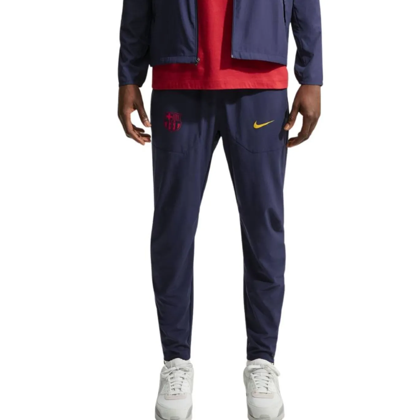 Nike FC Barcelona City Side Trainingspak 2026-2027 Donkerblauw Goudgeel Roze
