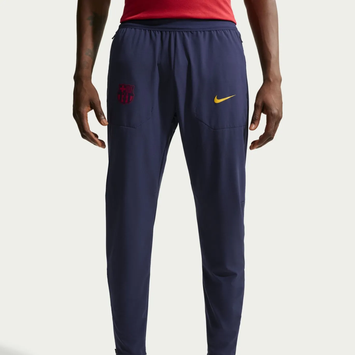 Nike FC Barcelona City Side Trainingspak 2026-2027 Donkerblauw Goudgeel Roze
