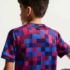 Nike FC Barcelona Pre-Match Trainingsshirt 2026-2027 Kids Rood Donkerblauw Geel