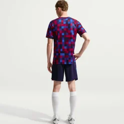 Nike FC Barcelona Pre-Match Trainingsshirt 2026-2027 Rood Donkerblauw Geel