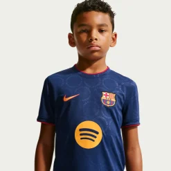 Nike FC Barcelona Pre-Match Trainingsshirt 2026-2027 Kids Blauw Rood Geel