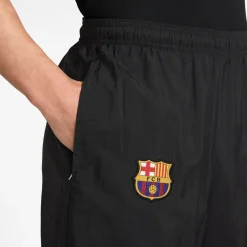 Nike FC Barcelona Repel Woven Trainingsbroek 1996 Zwart Lichtgroen Goudgeel