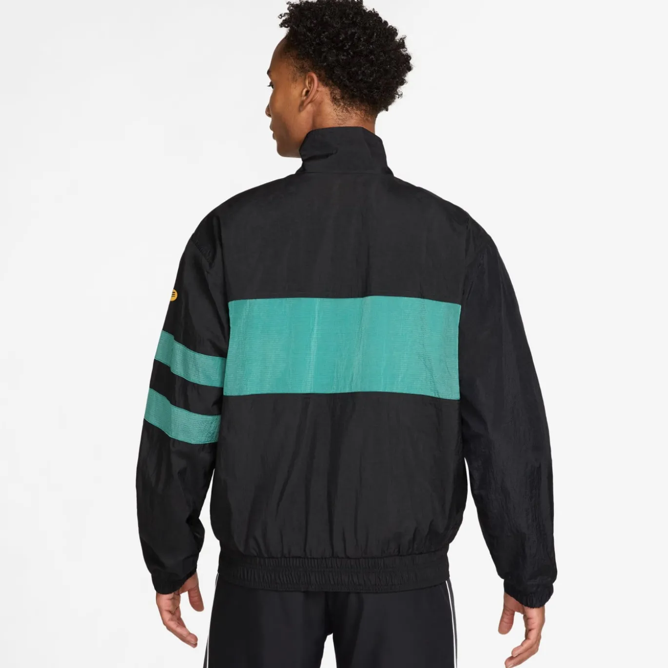 Nike FC Barcelona Repel Woven Trainingspak 1996 Zwart Lichtgroen Goudgeel