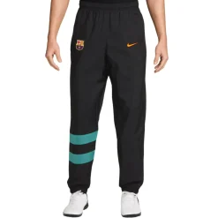 Nike FC Barcelona Repel Woven Trainingspak 1996 Zwart Lichtgroen Goudgeel