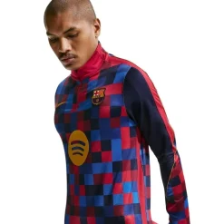 Nike FC Barcelona Strike Pre-Match Trainingstrui 1/4-Zip 2026-2027 Rood Donkerblauw Geel