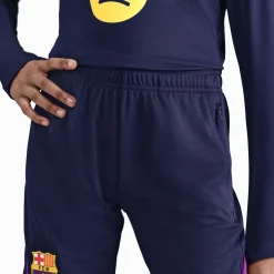 Nike FC Barcelona Strike Trainingsbroekje 2025-2026 Kids Donkerblauw Felpaars Goud