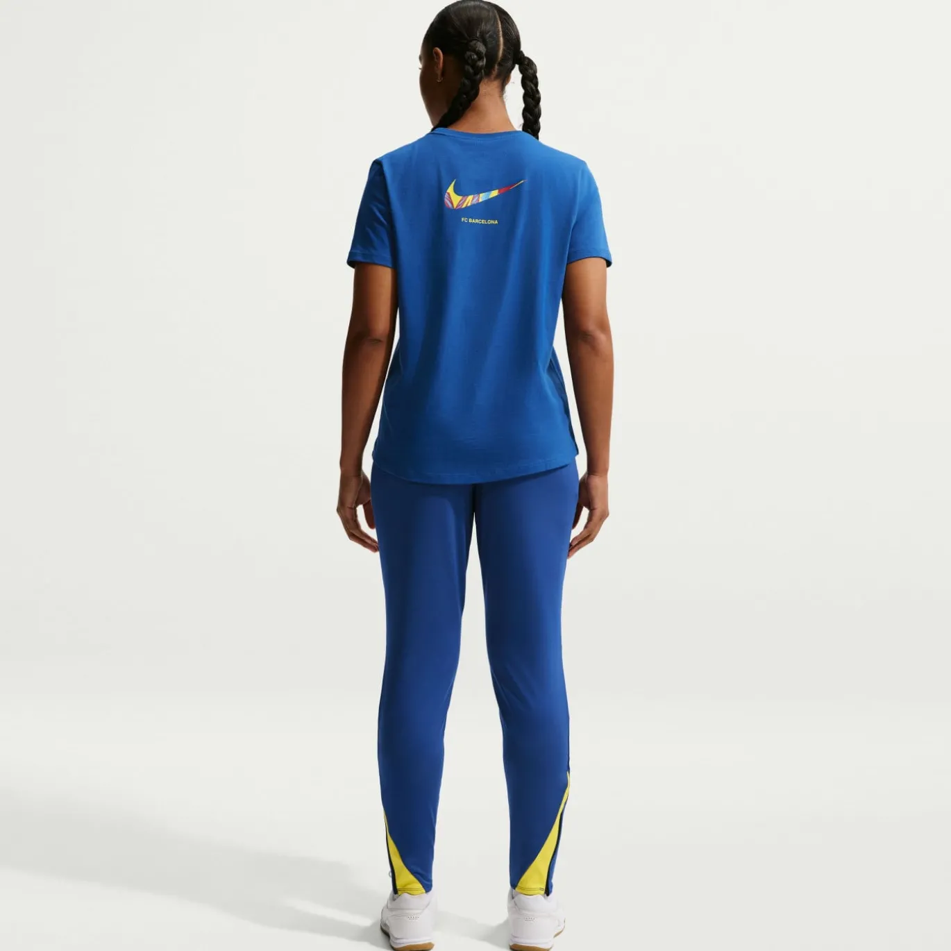 Nike FC Barcelona Strike Trainingsbroek 2025-2026 Dames Donkerblauw Felgeel