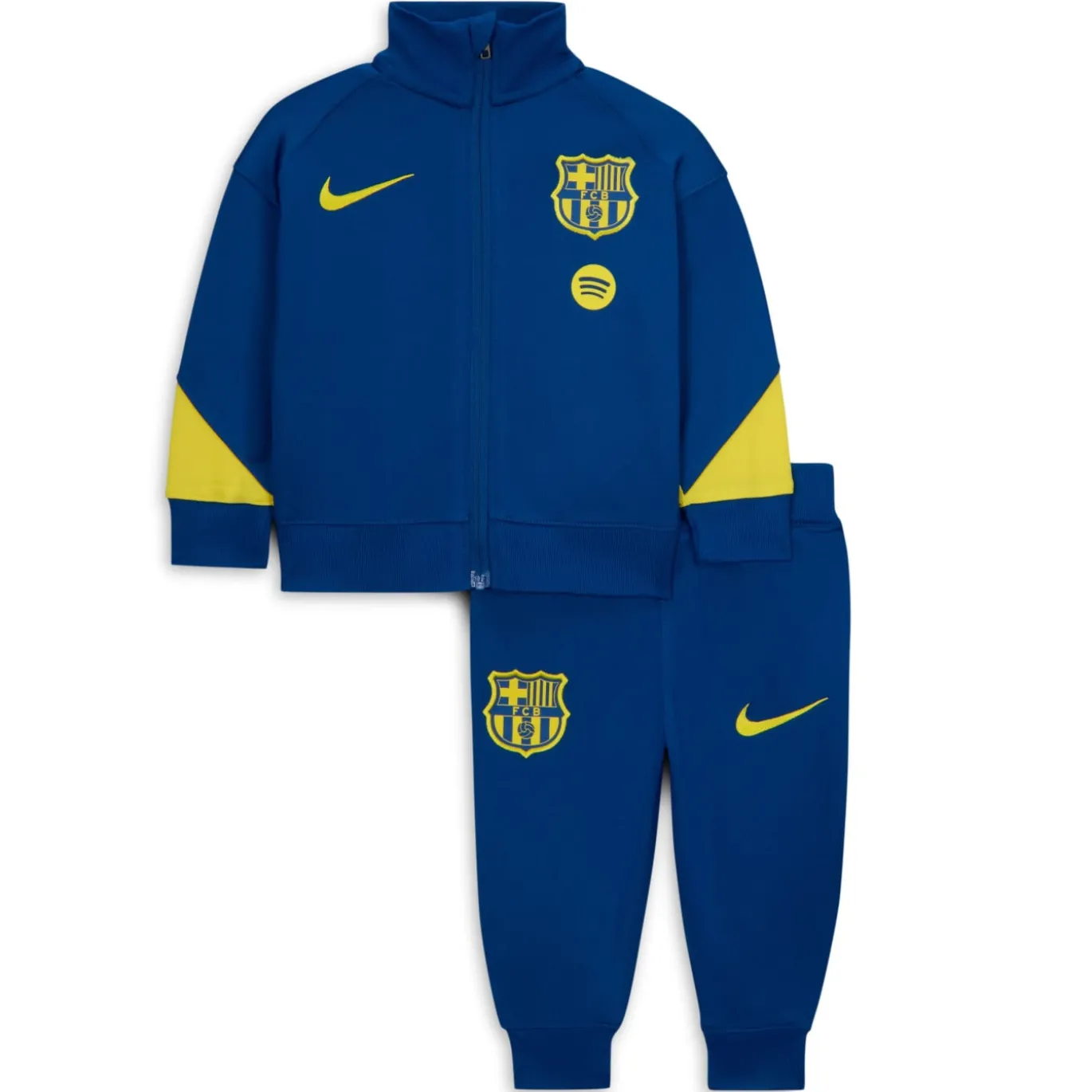 Nike FC Barcelona Strike Trainingspak 2025-2026 Baby/Peuters Donkerblauw Felgeel