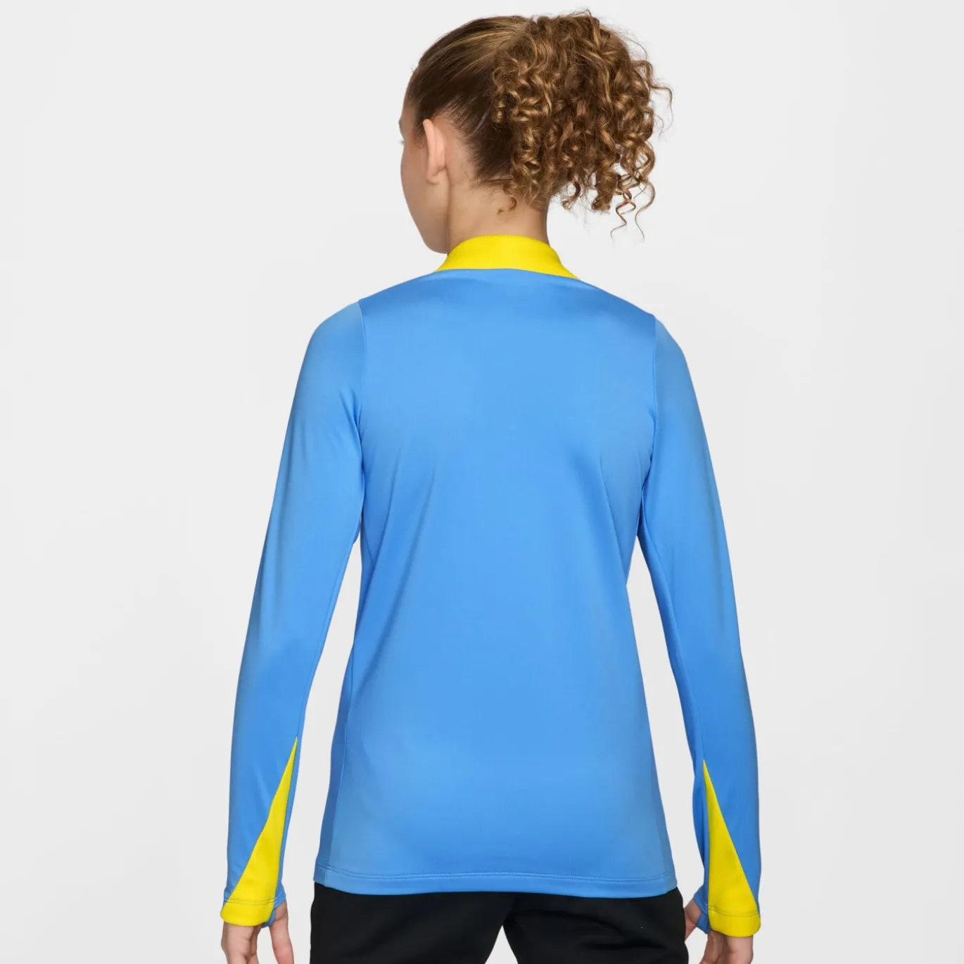 Nike FC Barcelona Strike Trainingspak 1/4-Zip 2025-2026 Kids Lichtblauw Donkerblauw Felgeel